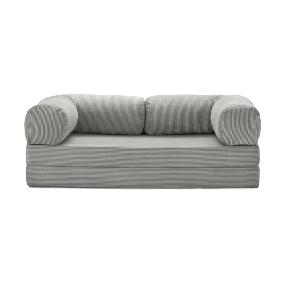 Teddy Sofa with Ottoman - Gray