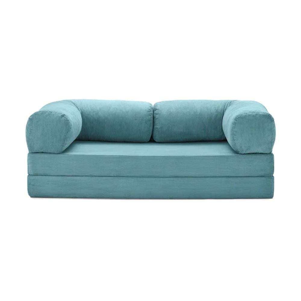 Teddy Sofa with Ottoman - Blue