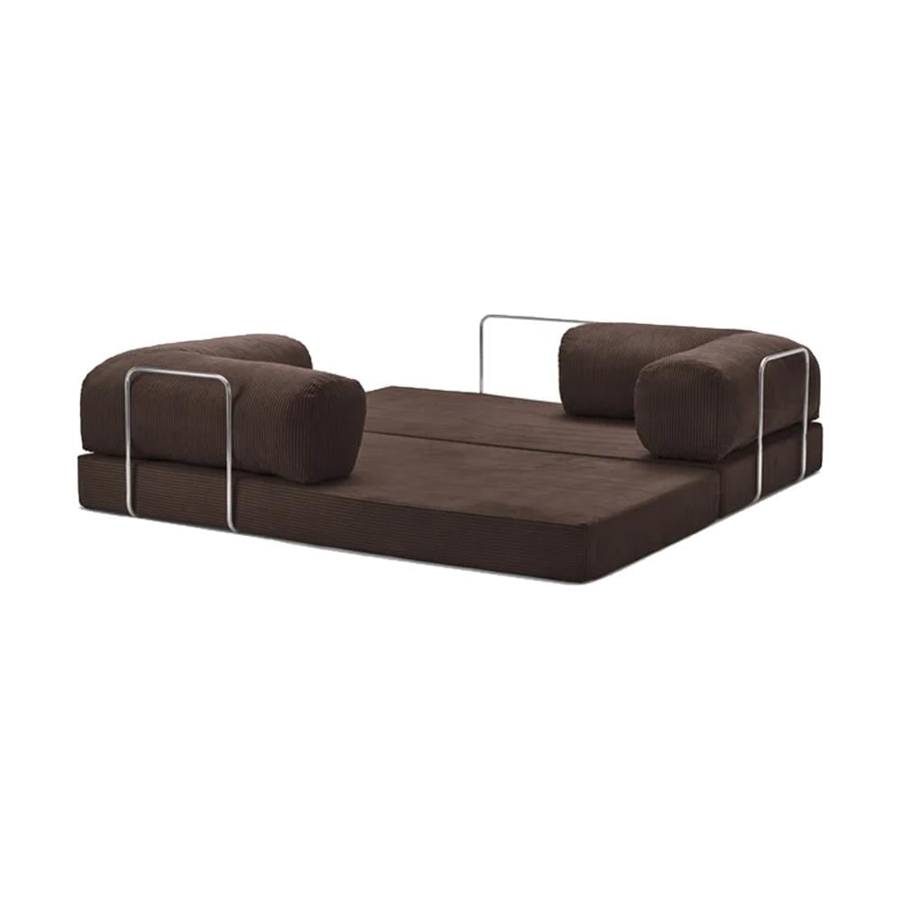 Teddy Sofa with Ottoman - Brown