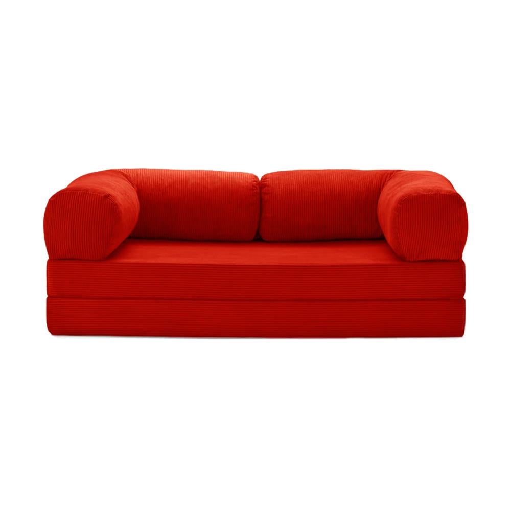 Teddy Sofa with Ottoman - Rose