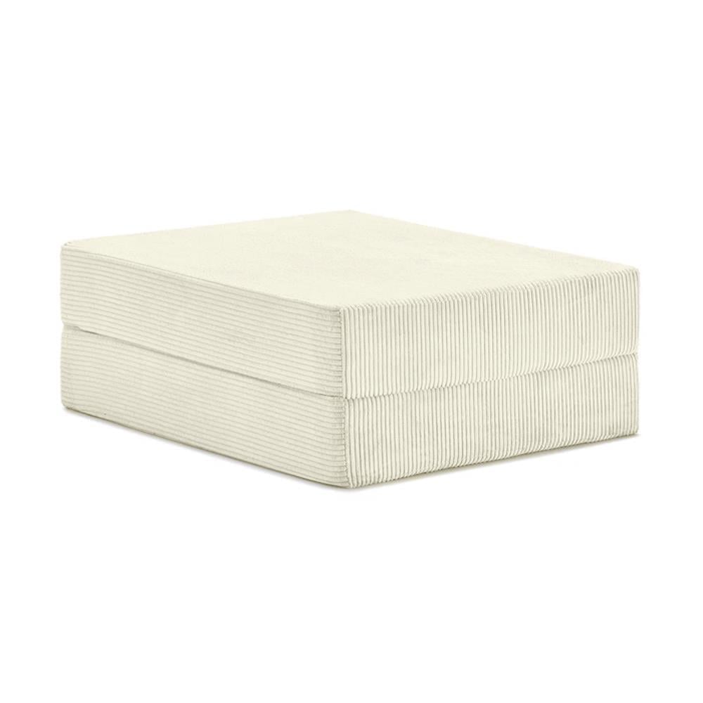 Teddy Sofa with Ottoman - Cream White