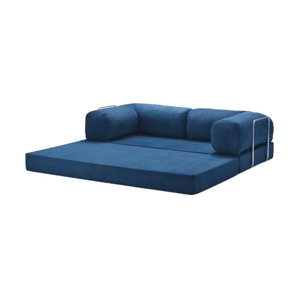 Teddy Sofa with Ottoman - Dark Blue