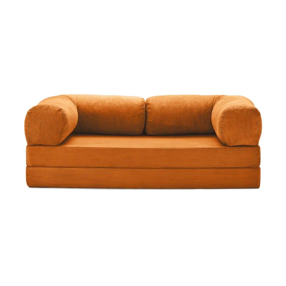 Teddy Sofa with Ottoman - Orange