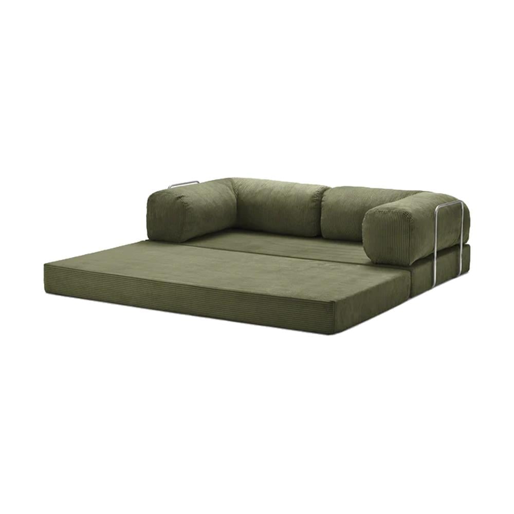 Teddy Sofa with Ottoman - Green